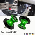 10mm-For KAWASAKI Ninja ZX6R ZX7R ZX9R ZX10R ZX12R ZX14R Z1000 Z750 Motorcycle CNC Swing Arm Spools Sliders Swingarm Screw Stand.