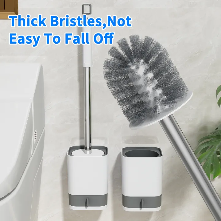 WORTHBUY%20Punch-Free%20Wall%20Mounted%20Toilet%20Brush%20With%20Drainable%20Base%20Long%20Handle%20Plastic%20Toilet%20Cleaning%20Brush%20Bathroom%20Accessories%20-%20Image%206