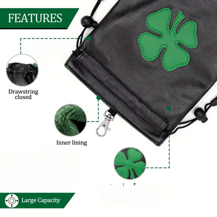 Four%20Leaf%20Clover%20Design%20Golf%20Valuables%20Pouch%20Golf%20Pouch%20Bag%20with%20Drawstrings%20Golf%20Tee%20Bag%20Pouch%20Golf%20Tee%20Pouch%20Golf%20Ball%20-%20Image%204