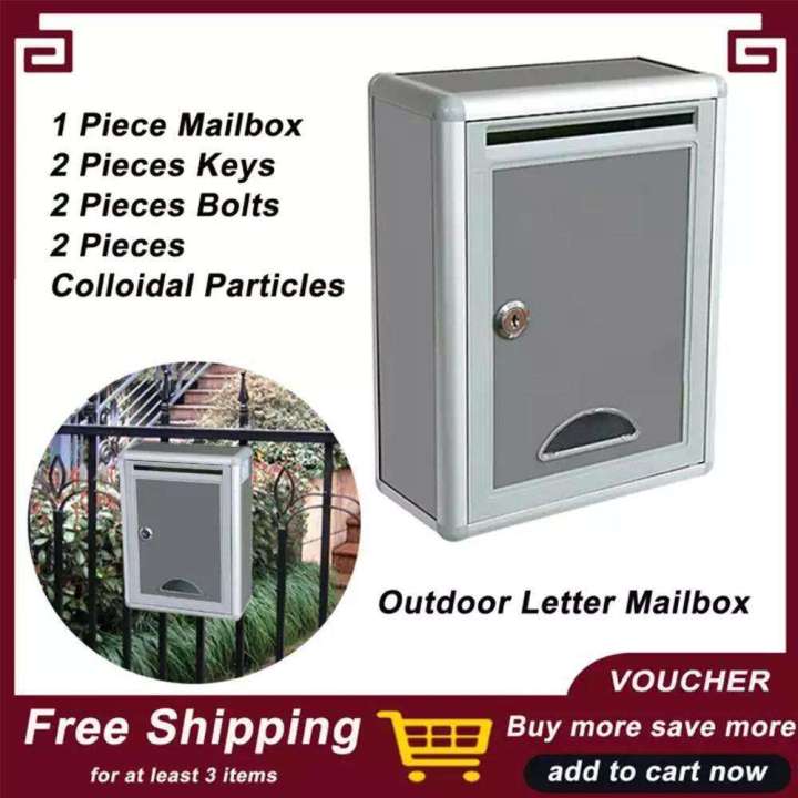 Postbox,%20Mailbox,%20Letter%20Box,%20Electricity%20Bill%20Box,%20Letter%20Box,%20Retro%20Aluminum%20Mail%20Post%20Box,%20Outdoor%20Storage%20Box,%20Lockable%20Mailbox,%20Wall%20Mount%20-%20Image%202