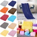 Plain Flannel Coral Blanket Small Fleece Sheet Super Warm Solid Micro Plush Fleece Blanket Throw Rug Sofa Bedding Supplies. 