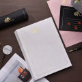 10pcs Simple Gold Rose Letterhead,High-end Gold Stamping Letter Paper Pink White Romantic Love Letter Paper Birthday Letterhead.