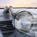 5/12/24V Auto Cooling Fan Single Head Solar Auto Ventilation Fan Strong Wind Electric Car Circulator Mini Car Fan Cooler for Veh. 