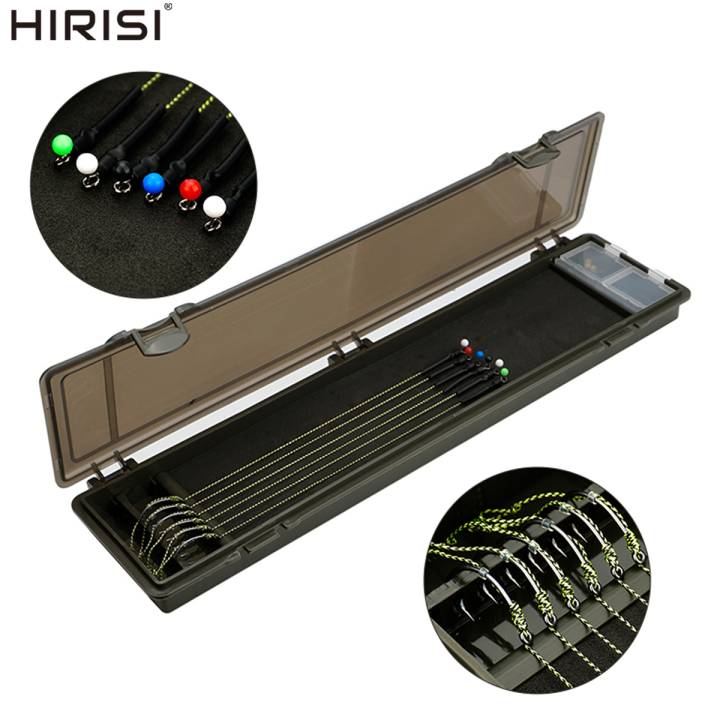 Hirisi W110 Carp Fishing Tackle Box with Stiff Hair Rig Board & Pins ...