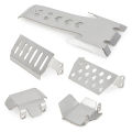 Stainless Steel Axle Protector Skid Plate Chassis Armor for 1/10 RC Crawler, Upgrade Parts for Vanquish VS4-10 Phoenix Model Car.
