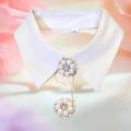 Pearl Rhinestone Cufflinks Button Covers Fashion Clothing Decoration Cute Pearl Sleeve Button Clip Women Luxury Cuff Links.
