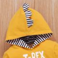 Newborn Baby Boy Autumn&Winter Clothes Set Dinosaur Printed Hooded Long Sleeved Top+Pants Toddler Boy Casual Outfit for Age 0-3. 