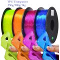 Flexible Filament Transparent TPU 1.75mm 1kg 500g 250g Fit FDM 3D Printer Material 95A Soft TPU Filament Clear Blue Green Red.