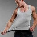 Men Sports Vest Sleeveless Square Collar Vest Bodybuilding Tank Top Sweat Absorption Elastic Jogging Gym Tank Top Undershirt. 