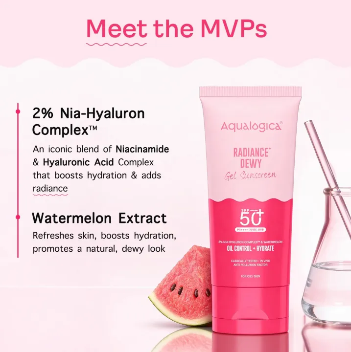 Aqualogica%20Radiance+%20Dewy%20Sunscreen%20with%20Watermelon%20&%20Niacinamide%20with%20SPF%2050%20&%20PA+++%20-%2080%20gm%20-%20Image%205