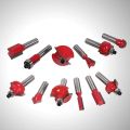 12pcs Router Bit set 1/4" Shank For wood working. 