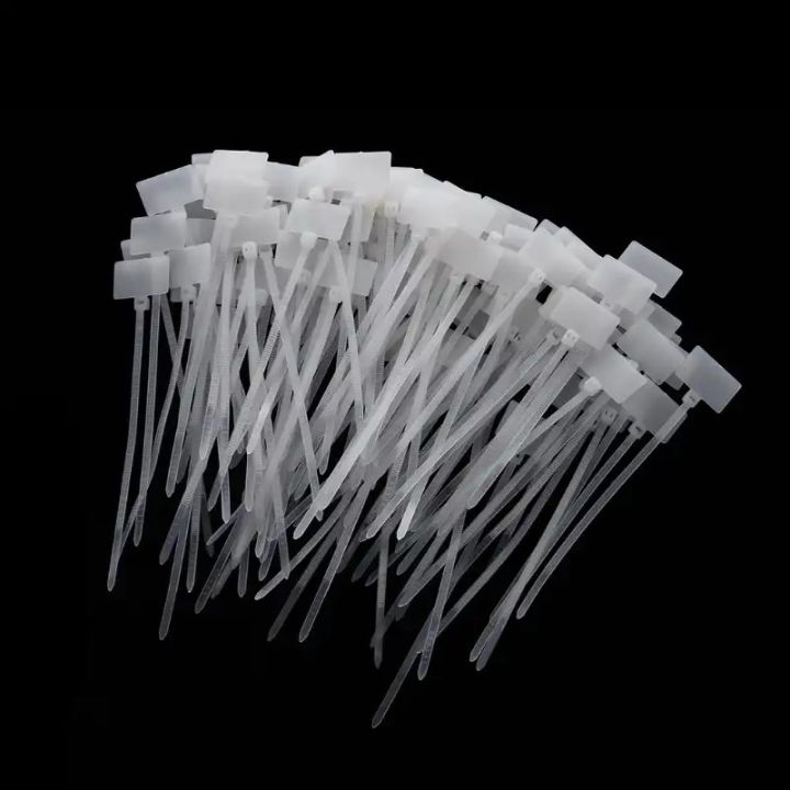 100%20Pcs%20White%20Plastic%20Nylon%20Mark%20Tags%20Label%20Sticker%20Cable%20Zip%20Ties%202x11cm%20-%20Image%202
