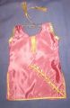2pc sharara gharara golden gotta work on baby pink silk cute girl dress. 