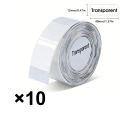 Marklife Transparent Thermal Label Tape for Bluetooth Label Printer 12*40mm Selfadhesive Wateroof for Home/Storage/Office/School. 