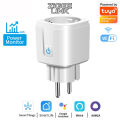 WiFi or Zigbee3.0 Smart Plug 16A/20A EU Smart Socket With Power Monitor Timing Smart Life Support Tuya Alexa  Home Yandex. 