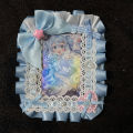 Lolita Maid Lace Handmade ID Card Holder Cute Badge Reel for Girls Kawaii Card Case with Lanyard. 