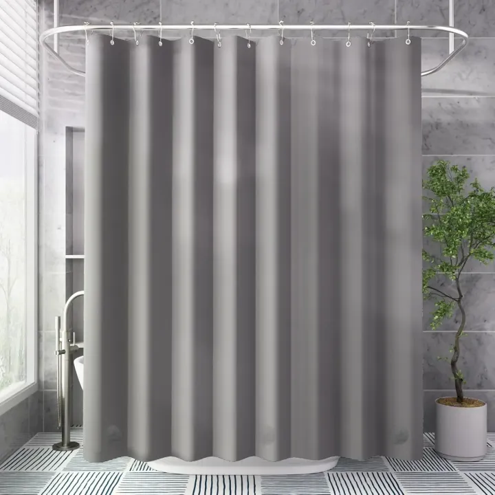 Grey%20PEVA%20Bath%20Curtain%20Liner%20with%20Magnetic%20Strips%20Waterproof%20Shower%20Mat%20for%20Bathtub%20-%20Bathroom%20Curtain%20-%20Image%206