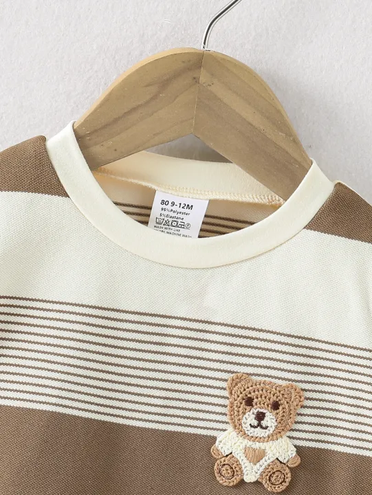 2025%20New%20Baby%20Summer%20Cool%20Breathable%20Knit%20Round%20Neck%20T-Shirt%20+%20Shorts%202-Piece%20Set%20Outfit%20for%20Boys%20Girls%20Infant%20Toddler%20Clothing%20-%20Image%203
