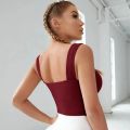 Thread Shock-proof Yoga Vest Lulu All-in-one Fitness Sports Bra with Chest Pad Underwear Women. 