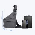 DIENQI Anti-theft Men Chest Bag Waterproof Chest Pack Travel  Personal Pocket  Male Sling Bag Chest Cross body Bag Pauch. 