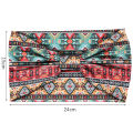 African Pattern Print Twist Elastic Hair Band Wide Hairbands Bandana Turban Knot Headwrap Fashion Cotton Stretch Headband.