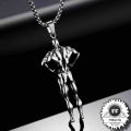 Stainless Steel Gym Bodybuilding Fitness Pendant Necklaces Classic Charm Sporty Long Chain Gym Necklaces For Men - Friday Fig. 