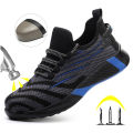 Men Work Safety Shoes Anti-puncture Working Sneakers Male Indestructible Work Shoes Men Boots Lightweight Men Shoes Safety Boots. 