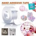 5m Nano Tape (Double Sided Washable Silicone Transparent Tape) Water Proof Nano Adhesive Tape. 