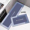 2pcs water absorbent kitchen mat with rug. 