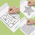 1pc Brain-Boosting Maze Training Book - Engaging Concentration Puzzles for Youngsters, Ideal Educational Gift for Halloween . 
