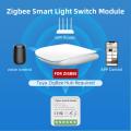 AUBESS Tuya WiFi / ZigBee Mini Smart Switch 1/2/3/4 Gang Support 2-way Voice Control via Smart Life APP Alexa Google Home Yandex. 