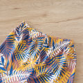 Summer Baby Short-Sleeve Outfit Set Full Print Tropical Beach Plants baby clothes Perfect for Vacation 0-18Months Boys and Girls.
