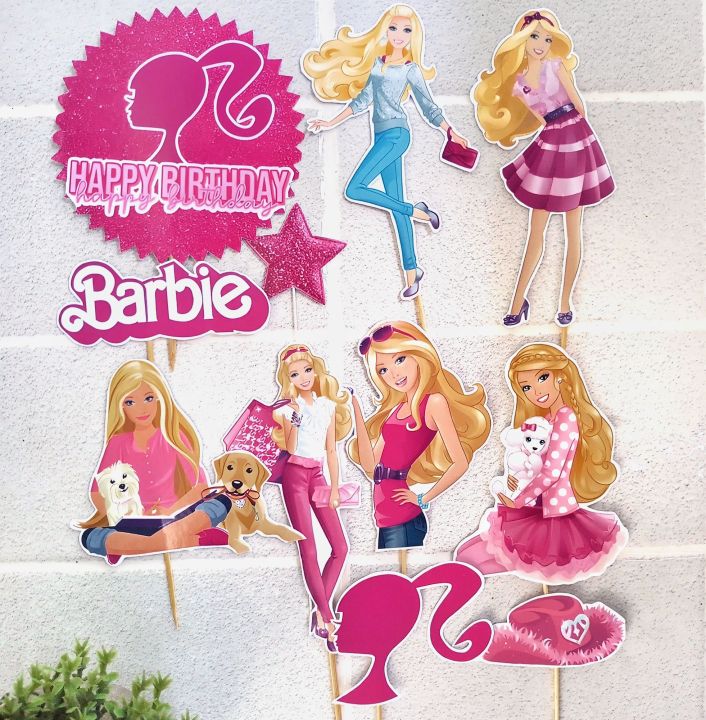 Barbie%20Girl%20Picture%20Cake%20Topper%20for%20Decorating%20cake%20-%20Image%202