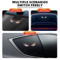 Solar Powered Car Neon Light Wireless Cool DEMON EYE Led Ambient Light Suction Cup USB Rechargeable Atmosphere Breathing Lamp. 