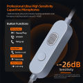 KZ-M2 OFC Silver-Plated Earphone Cable DAC Type C Dual Mic Upgraded Wire USB C 2PIN 0.75MM Cable For KZ Castor ZSN ZST EDX PRO. 