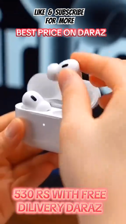 Airpods Air Pro 3rd Gen TWS (True Wireless Stereo) Bluetooth Earbuds Dual Earphones Headset (Connect With All Bluetooth Devices).