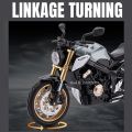 1:12 Honda CB650 CBR1000 Model Motorcycle Toys Metal Diecast Sound Light Shock Absorption Front Wheel Steering Mini Motorbikes.
