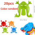 20pcs Jumping Plastic Frog Bounce Fidget Classic Toy Stress Relief Toy Birthday,Family Party Game Toy Discounts Prizes.