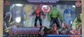 5 x Marvel Avengers Superheroes Action Figure - Spiderman Ironman Thanos Hulk Captain America Toy with Box - Mainan Hero. 