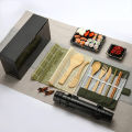 Sushi Maker Set Machine Sushi Mold Bazooka Roller Kit Vegetable Meat Rolling bamboo mat DIY Rice and Vegetable Roll Sushi Mold S. 