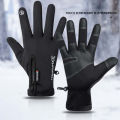 Motorcycle Gloves Moto Gloves Winter Thermal Fleece Lined Winter Waterproof Touch Screen Non-slip Motorbike Riding Gloves.