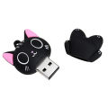 USB Flash Drive 64GB Pen Drive 128GB Cute black kitten Memory Stick 2.0 Cartoon puppy Pen Drive 32GB USB Stick 64GB Girls . 