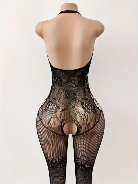 Side%20Cutout%20%20Lingerie%20Bodysuit%20Women%20Fishnet%20Open%20Crotch%20Bodystocking%20for%20%20See%20Through%20Nightwear%20-%20Image%202