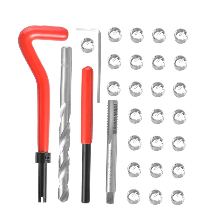 15pcs/20pcs/30pcs%20Metric%20Thread%20Repair%20Insert%20Kit%20M5%20M6%20M8%20M10%20M12%20M14%20Helicoil%20Car%20Pro%20Coil%20Tool%20Car%20Thread%20Repair%20Tool%20Kits%20-%20Image%205
