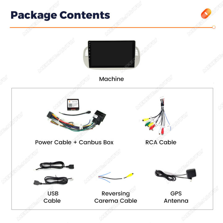 MEKEDE%209''%20Wireless%20CarPlay%20Android%20Auto%20Intelligent%20Car%20System%20For%20Fiat%20500%20Abarth%202007-2015%20WIFI%20Car%20Radio%20Multimedia%20Player%20-%20Image%206
