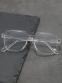 Trendy Transparent White Glasses for Man and Women. 