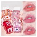 Kiss Beauty Water and Bright Lip Oil 1pis -Hydrating Lip Glow Oil, Fruit Flavoured Moisturizing Lip Oil, Plumping Lip Gloss Transparent Primer Lip Tint, Non-sticky Long Lasting Fresh Texture Nourishing Glitter Shine for Cute Lip Balm.