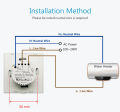 Wifi Boiler Smart Switch 40A 8000W High Power Water Heater Switches Tuya EU/US Standard Luxuray Glass Touch Timer Voice Control. 