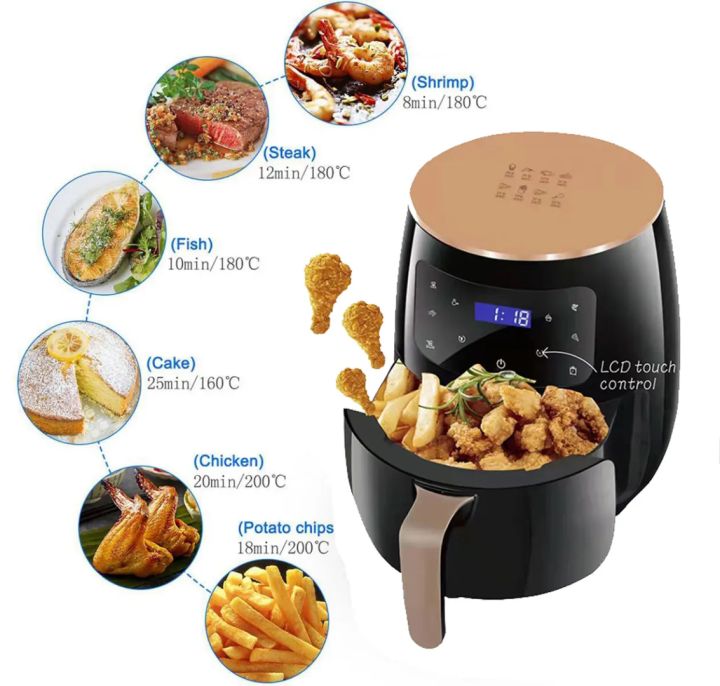 Silver%20Crest%206%20Litre%20Air%20Fryer%202400W%20With%20Digital%20Touch%20Control%20German%20Technology%20-%20Image%206