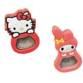 Sanrio Anime Bottle Opener Hello Kitty My Melody Soft Silicone Cute Beverage Beer Opener Magnetic Portable Refrigerator Magnet. 